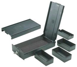 Hide Away Safe, docking station and four removable insert boxes